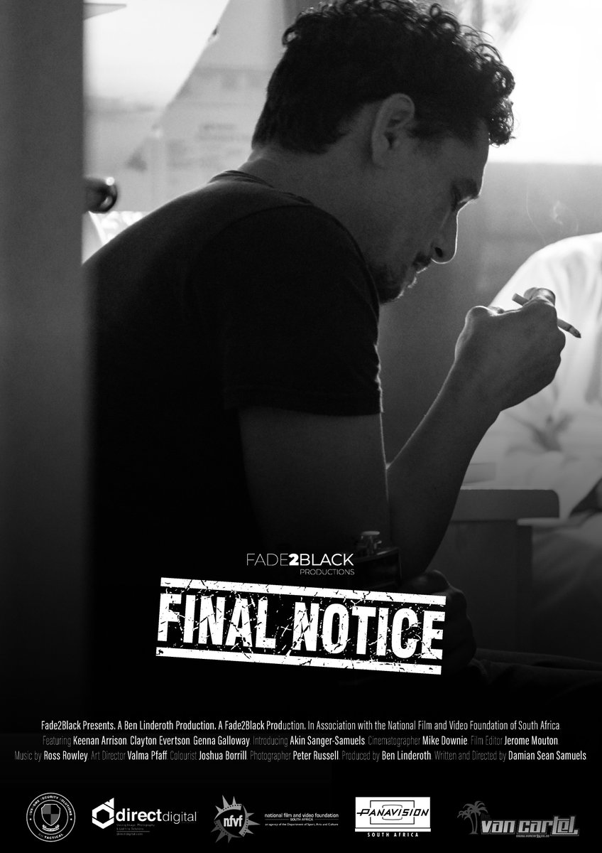 I sat down with South African filmmaker Damian Sean Samuels for an interview for <a href="/PspCulture/">People's Stories Project</a> on his career, filmmaking ethos and the making of his film, #FinalNotice, that deals with the complex topic of euthanasia. 

Have a read: psp-culture.com/film/final-not…