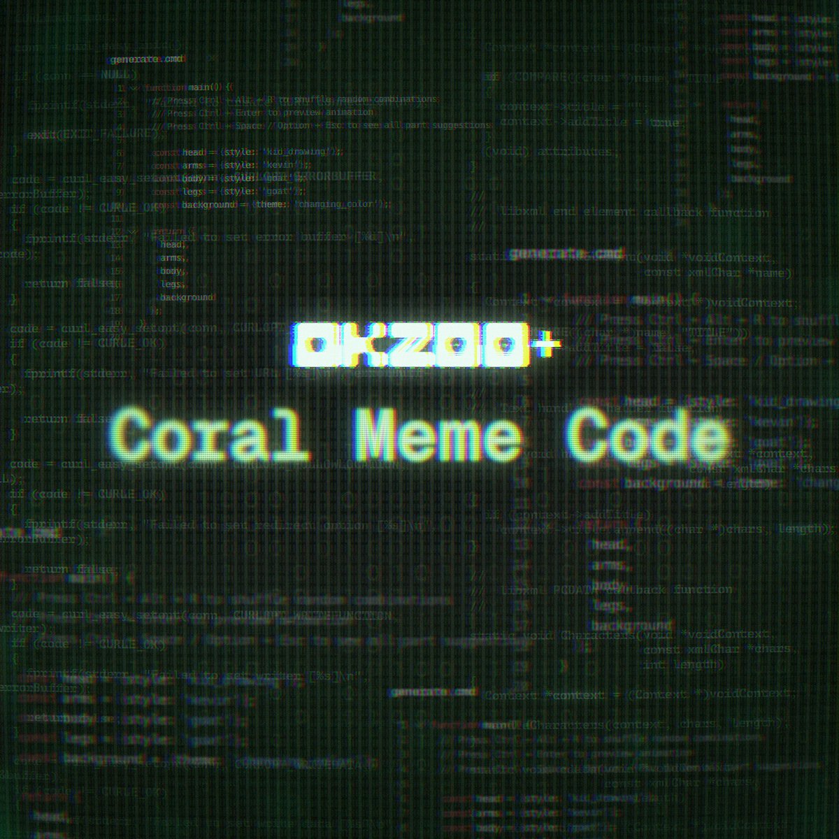 Coral v0.1 represents a new approach to meme creation. The UI feels familiar to standard code editors but works exclusively with Coral language, developed for users without coding knowledge.

Each meme component is written as a line of code within a unified interface that