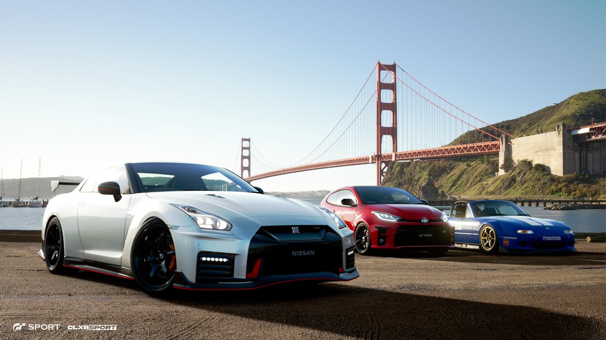 Clxbsport's tweet image. Golden Gate, GT-R, and company. perfect

#GranTurismo #GTSport #Scapes #VirtualPhotography