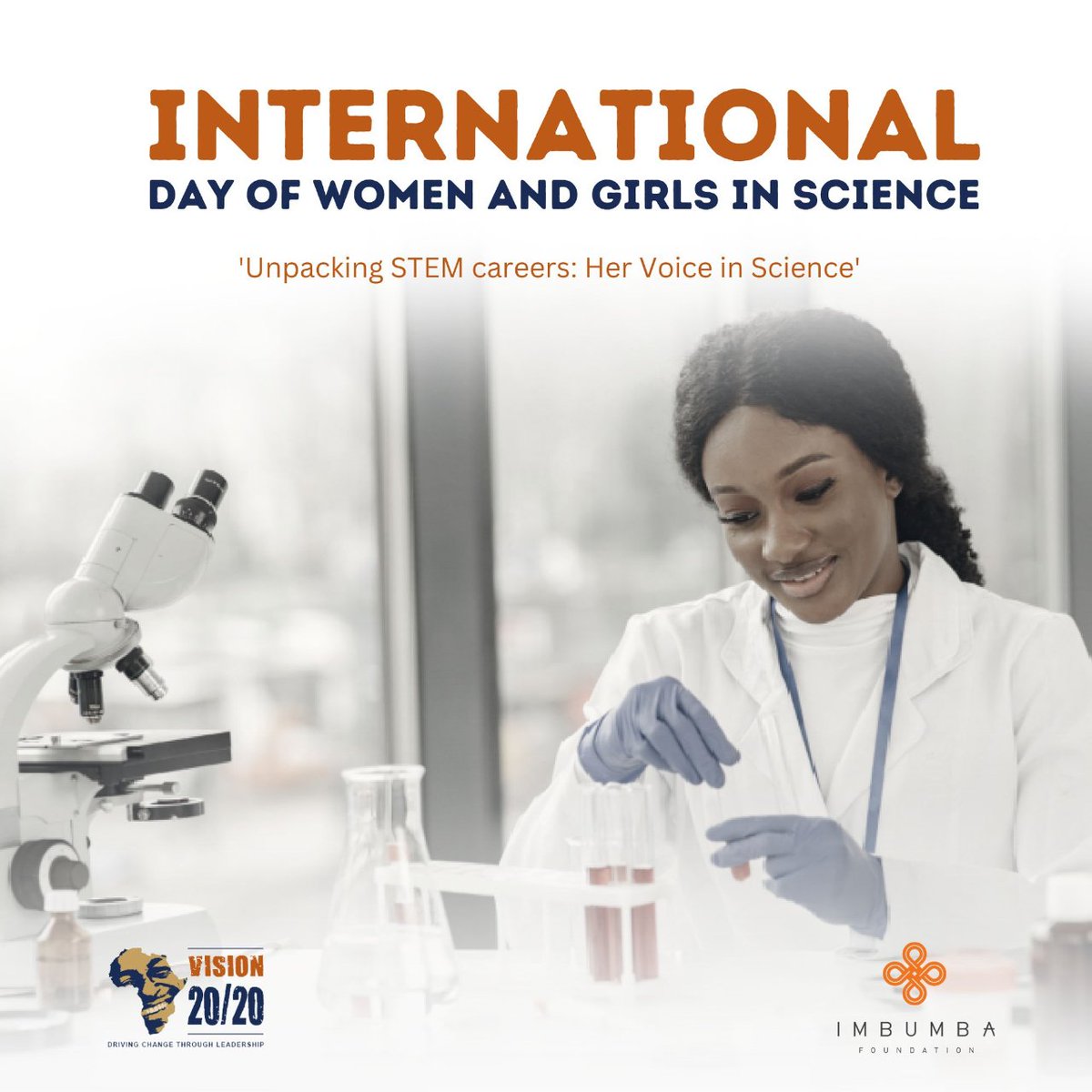 Vision2020_IF's tweet image. #TheInternationalDayOfWomenAndGirlsInScience themed "Unpacking STEM careers: Her Voice in Science" serves as a call to action to further dismantle systemic barriers and biases against women and girls seeking careers in scientific fields.

#DrivingChangeThroughLeadership