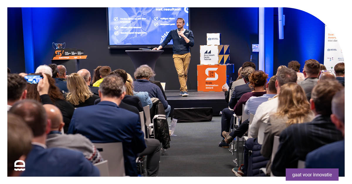 Op maandag 10 maart pitchen de finalisten hun vernieuwende ideeën tijdens de Scale Innovation Award! Mis deze inspirerende middag en avond vol innovatie en netwerkkansen niet. 🤝 #Innovatie #Netwerken