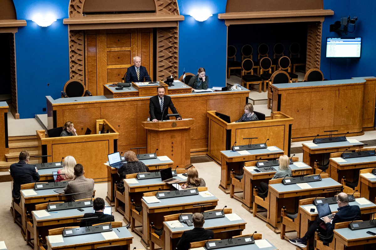 Today I held an annual foreign policy speech in front of <a href="/Riigikogu/">Riigikogu</a>, outlining the principles of Estonia's foreign policy &amp; the way forward.

My main message: it is not the aggressor’s defeat we should fear – instead, we should fear his success.
🧵