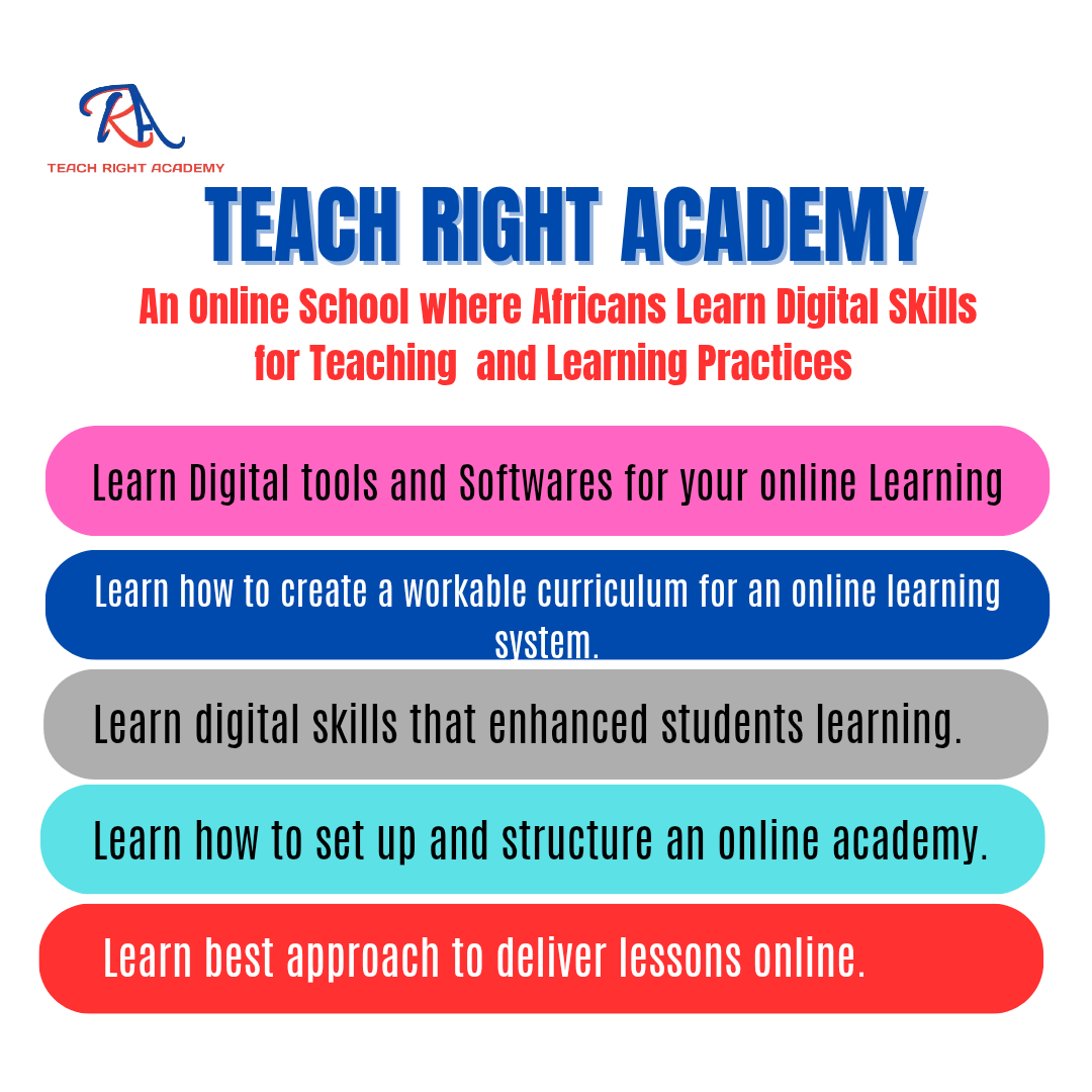 TeachRight96756's tweet photo. An online school where Africans learn Digital Skills for Teaching and Learning Practices.

Interested in learning best practices to deliver an online learning program?

Get enrolled for batch 7; https://t.co/4qg4basa1b https://t.co/Yz2ZQFdjda