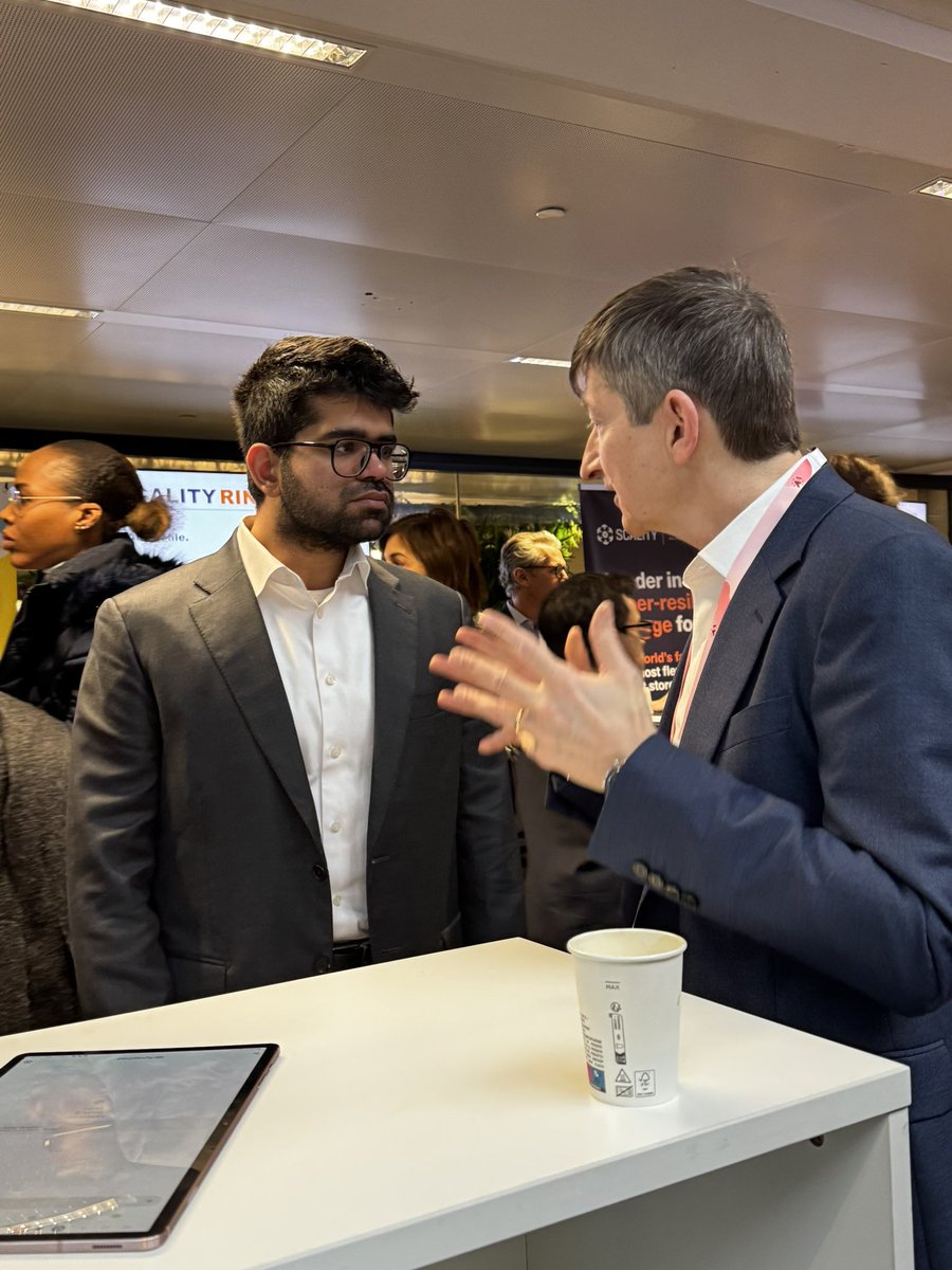 aColombani's tweet photo. .@AravSrinivas et @BenoitTorloting en pleine discussion pour évoquer le partenariat entre @bouyguestelecom et @perplexity_ai. Une nouvelle illustration de notre credo, rendre le #numérique accessible au plus grand nombre . #innovation @GroupeBouygues #IAActionSummit https://t.co/H1goO8Vobz