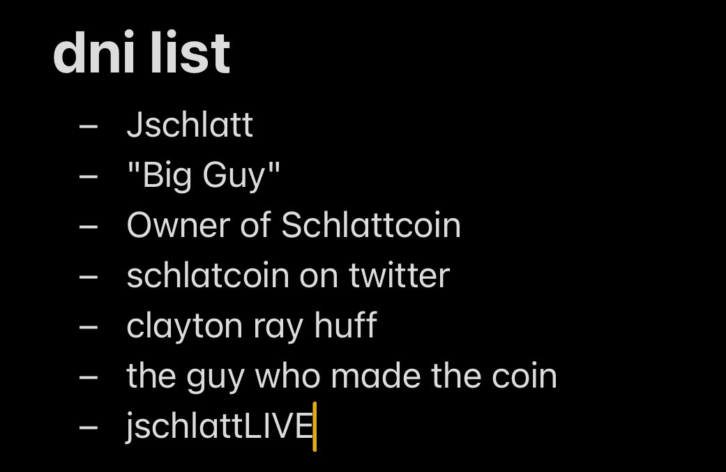 Hi, everyone! Due to recent conditions, I've decided to make a DNI list. Hopefully this can be respected. Thanks!