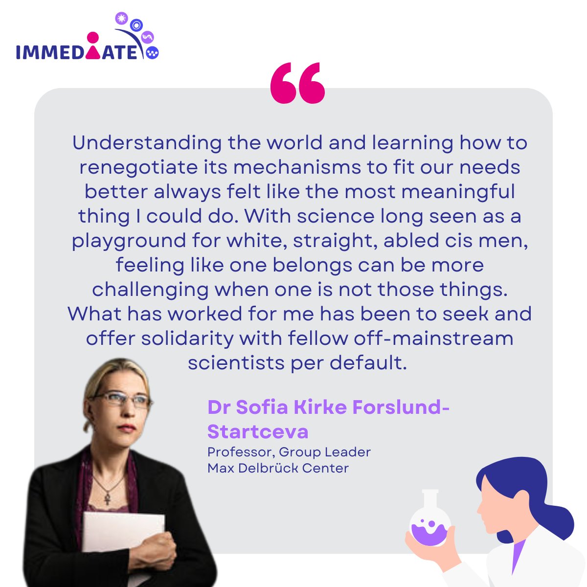 🦸‍♀️Dr Sofia Kirke Forslund-Startceva from <a href="/MDC_Berlin/">Max Delbrück Center</a> on what drove her towards science. Her journey is proof that women belong in every area of science. We celebrate her achievements and all the women pushing boundaries in STEM! 🚀✨
#WomenInSTEM #womenInScience #IDWGS #HorizonEU