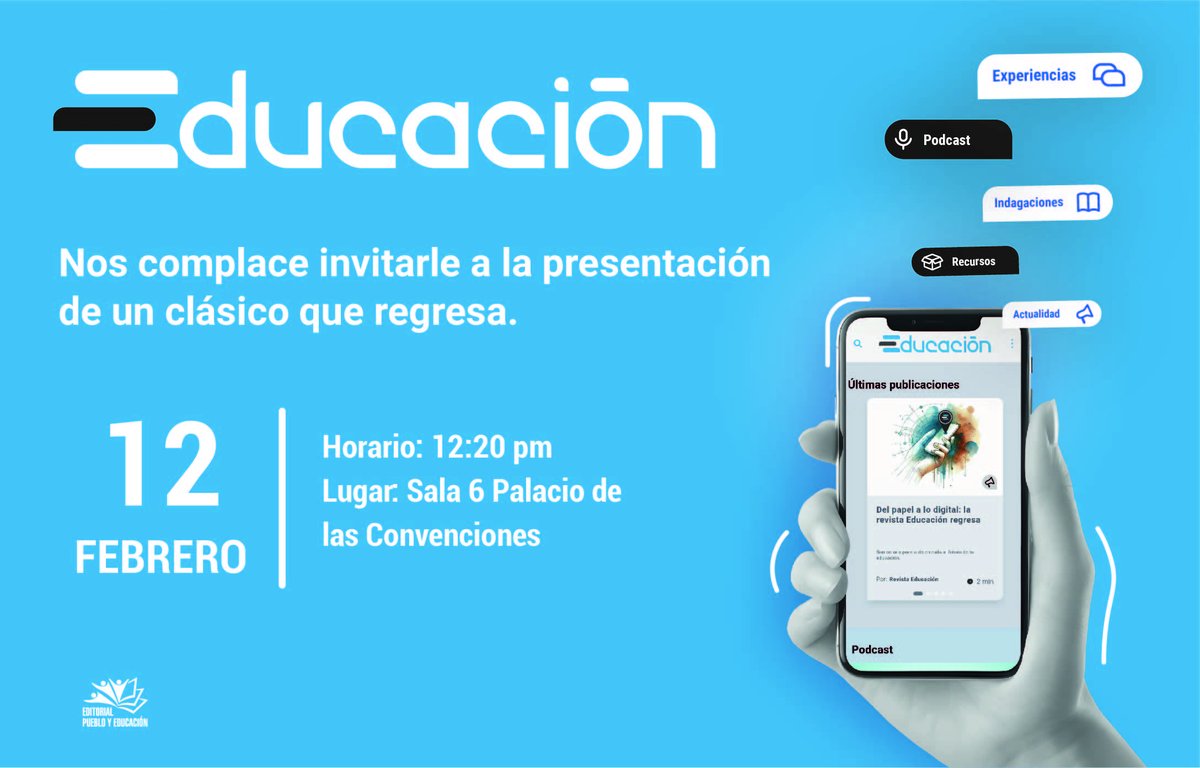Y por fin... Llegó el día... Nacemos en una horas...
#RevistaEducación
