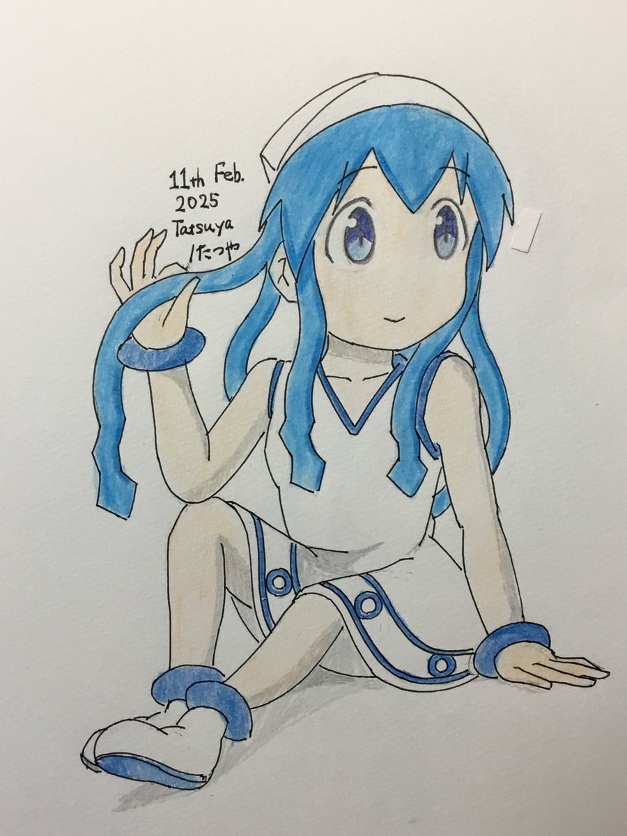 hufuf's tweet photo. Illustration / #Drawing / #イラスト of Squid Girl / イカ娘 https://t.co/KaZFEd0KBT