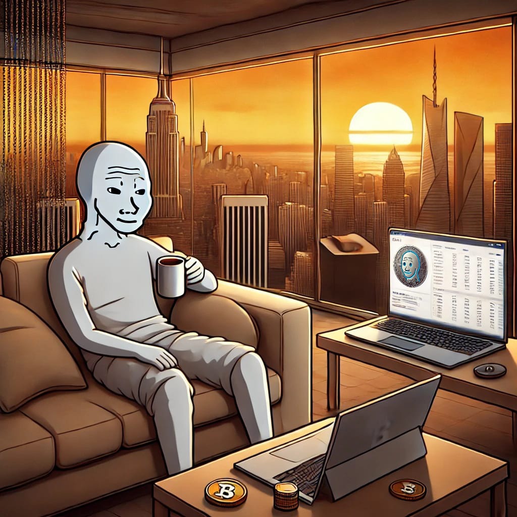 npcointrader's tweet photo. 🤖 The NPC Dream Life:

💼 No stress. No overthinking. Just passive gains.
🏝️ Beach? Penthouse? Who cares. NPCs just exist.
📉 Market dips? Cool. 📈 ATH? Also cool.
💀 No thoughts, just automated success.

NPCs don’t chase wealth. Wealth chases NPCs.

#NPCoin #NPCLifestyle https://t.co/0bdn15eqUj