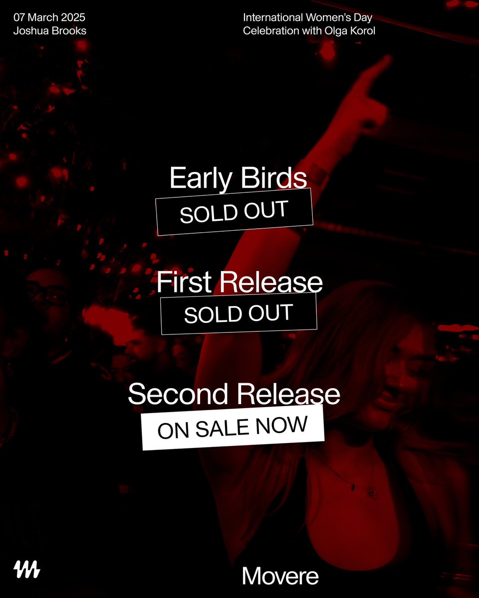 2nd Release Tickets on sale now

skiddle.com/e/40579597