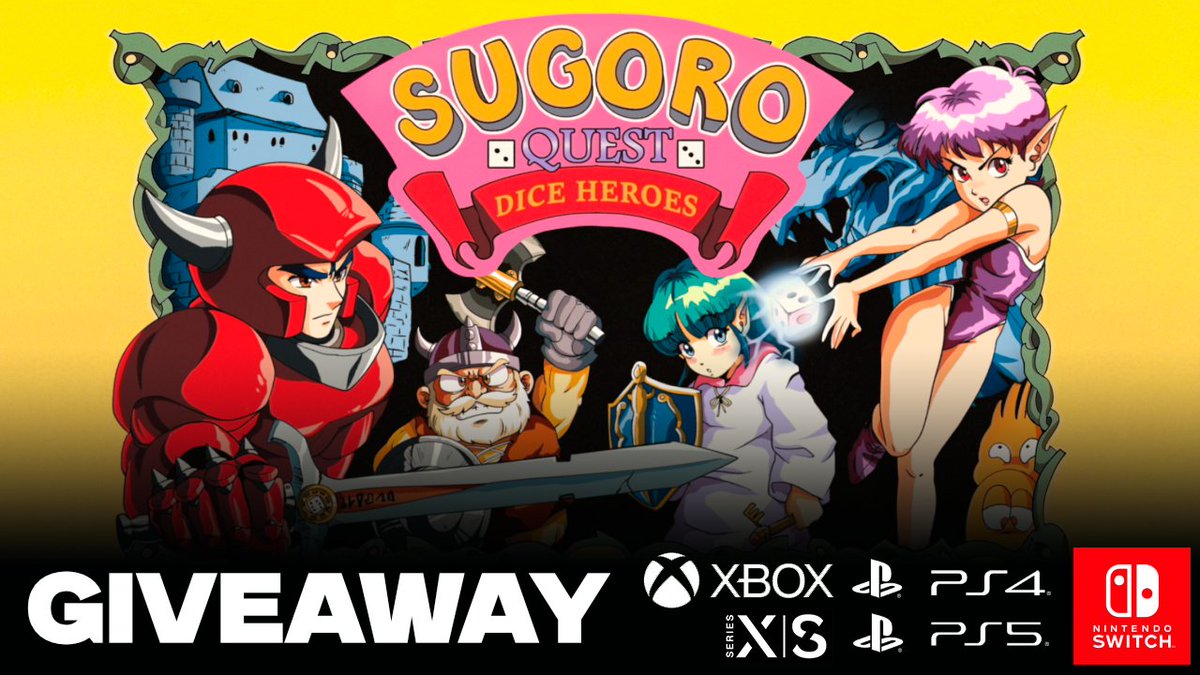 Let's celebrate the release of Sugoro Quest: Dice Heroes on #PS4/#PS5, #Switch, and #Xbox with a giveaway!

🎲 To participate 🎲
- Repost and Like this post
- Follow us
- Comment something!

🎲 More info of the game: ratalaika.games/u/Zu96b