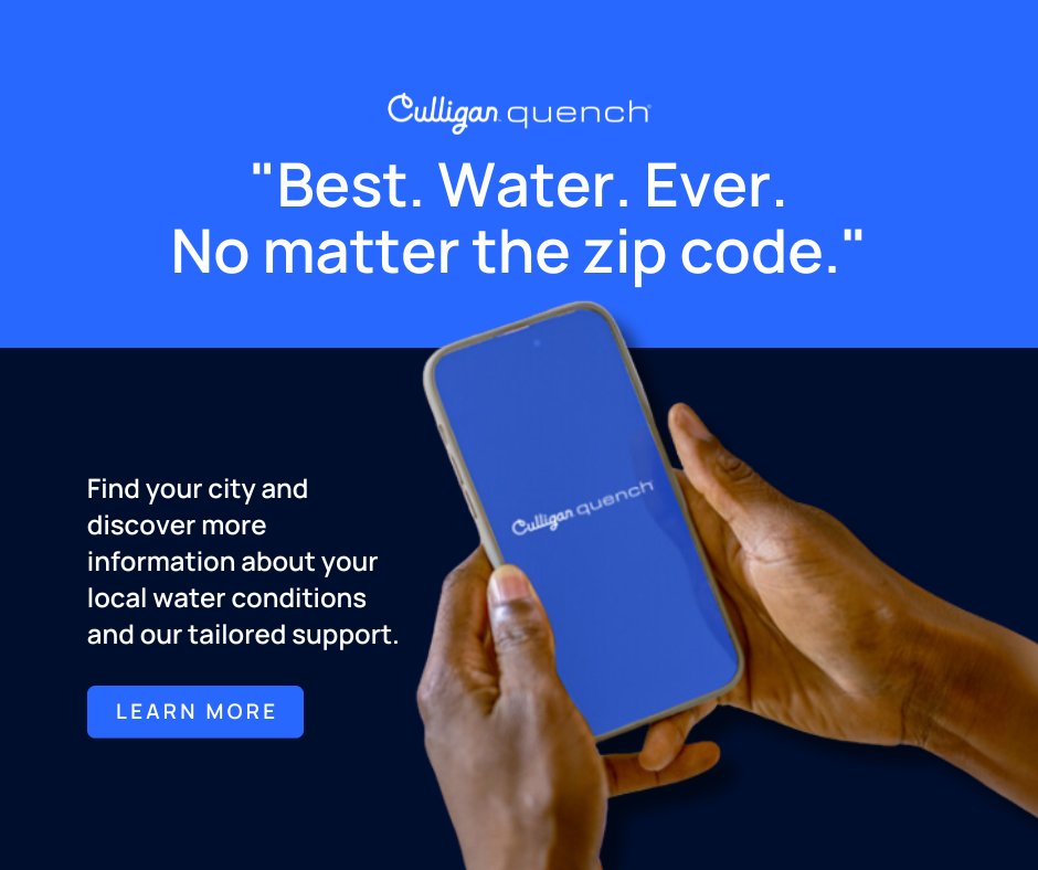 Cleaner water coast-to-coast. Explore your city’s water conditions and see how we can support your hydration needs. Learn more: ow.ly/Nuio50UWXZF