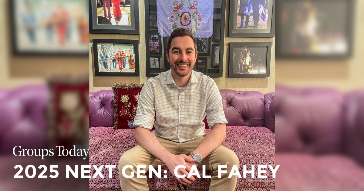 GroupsToday's tweet image. Meet one of our #2025NextGens, Cal Fahey! Inspired by @theryman concerts and Nashville, he earned degrees in music theory and arts management. As a Tourism Sales Manager, Fahey represents the @opry and Ryman Auditorium. buff.ly/4aOE6sy Photos courtesy of Cal Fahey.