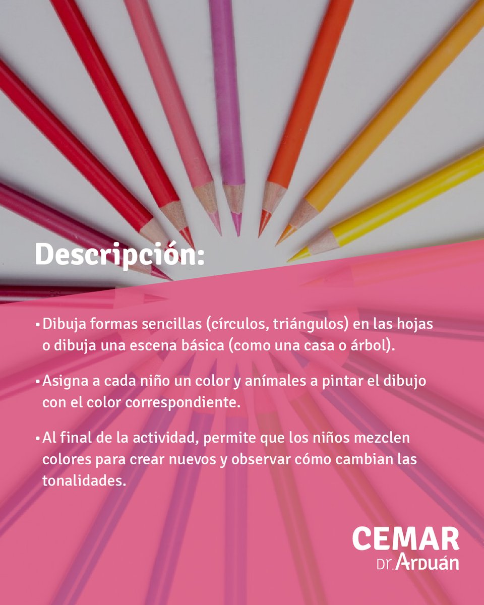 CemarFormacion's tweet photo. 🎨🌈 Enseñar a los más pequeños sobre los colores puede ser tan divertido como educativo. Aquí te dejamos una actividad perfecta para desarrollar su creatividad mientras aprenden sobre el mundo de los colores

https://t.co/VZgujvGn7J

#CemarFormacion #EducacionInfantil #FPOficial https://t.co/Dqcj4N2fGg
