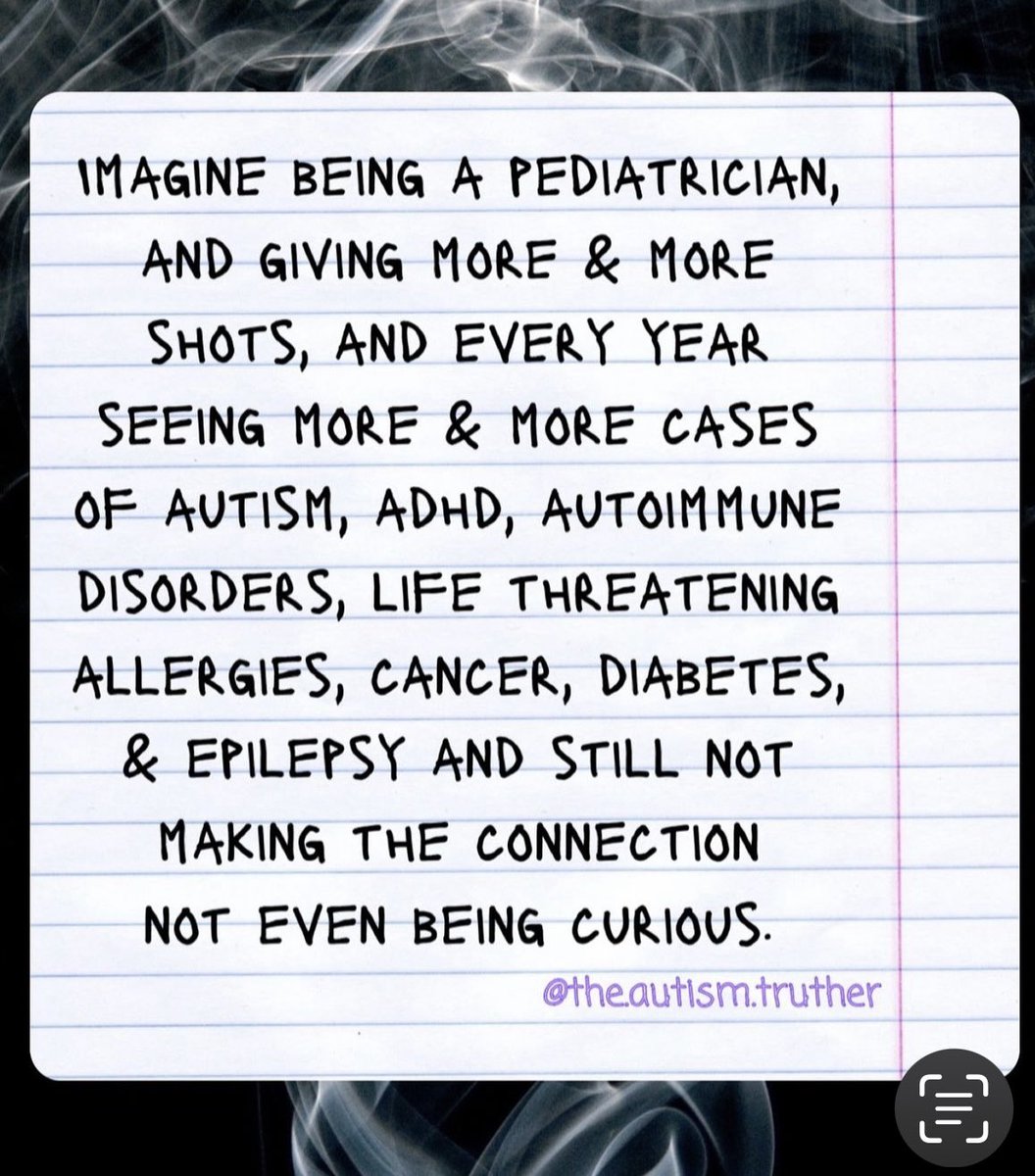 Pediatricians &amp; Pediatric Nurses are complicit in ☠️poisoning generations of kids.💉
Avoid the AAP- American Academy of Pediatrics doctors.

The 👉🏼 “Recommended” Childhood vax schedule is too many, too soon &amp; too toxic‼️
