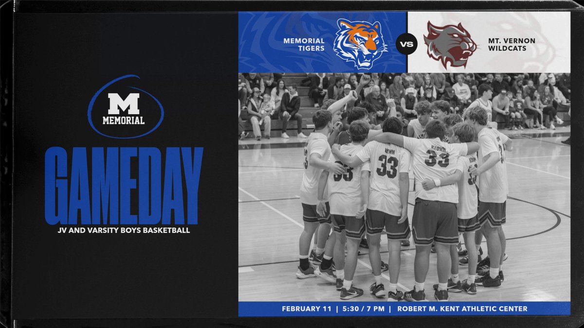 mhstigerhoops's tweet image. Memorial vs Mt. Vernon

🗓️ Tuesday, Feb. 11

⏰ JV - 5:30, Varsity - 7 PM

🔗 JV - ihsaatv.org/?B=1650084

🔗 Varsity - ihsaatv.org/southwesternin…