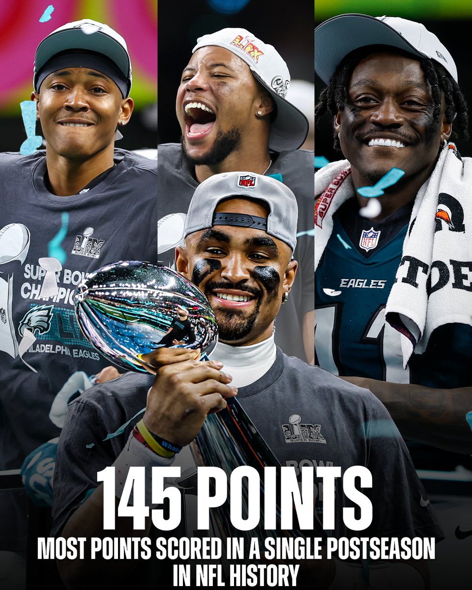 So. Many. Points. 🏆

<a href="/Eagles/">Philadelphia Eagles</a> #SBLIX