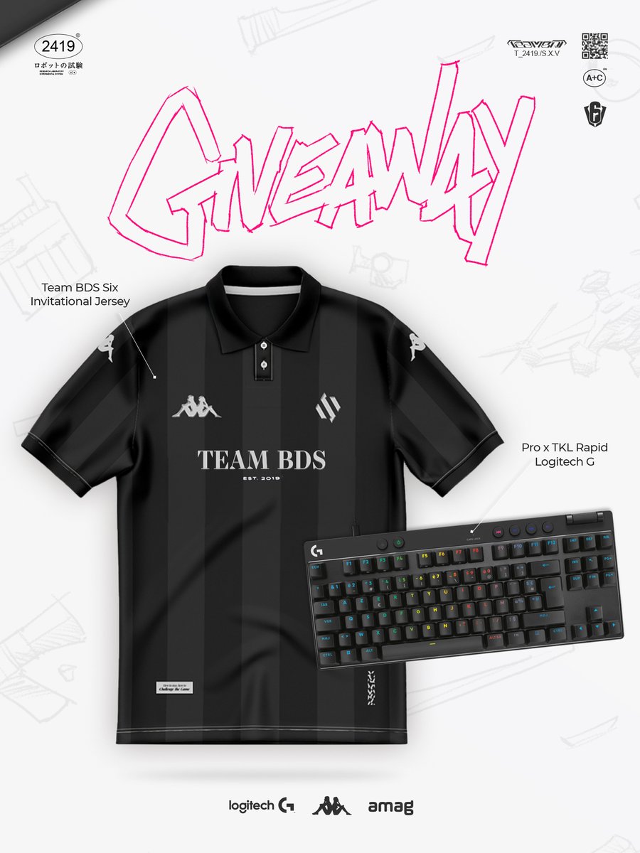 Gagne ton pack Six Invitational comprenant :

- 1 Maillot du Six Invitational 2025
- 1 Clavier PRO X TKL RAPID 

Pour participer :

▶️ Follow <a href="/TeamBDS/">Team BDS</a> et <a href="/LogitechGFrance/">Logitech G France</a> 
▶️ RT ce post
▶️ Dis nous ta taille de maillot en commentaire !

Tirage la semaine prochaine 🤞