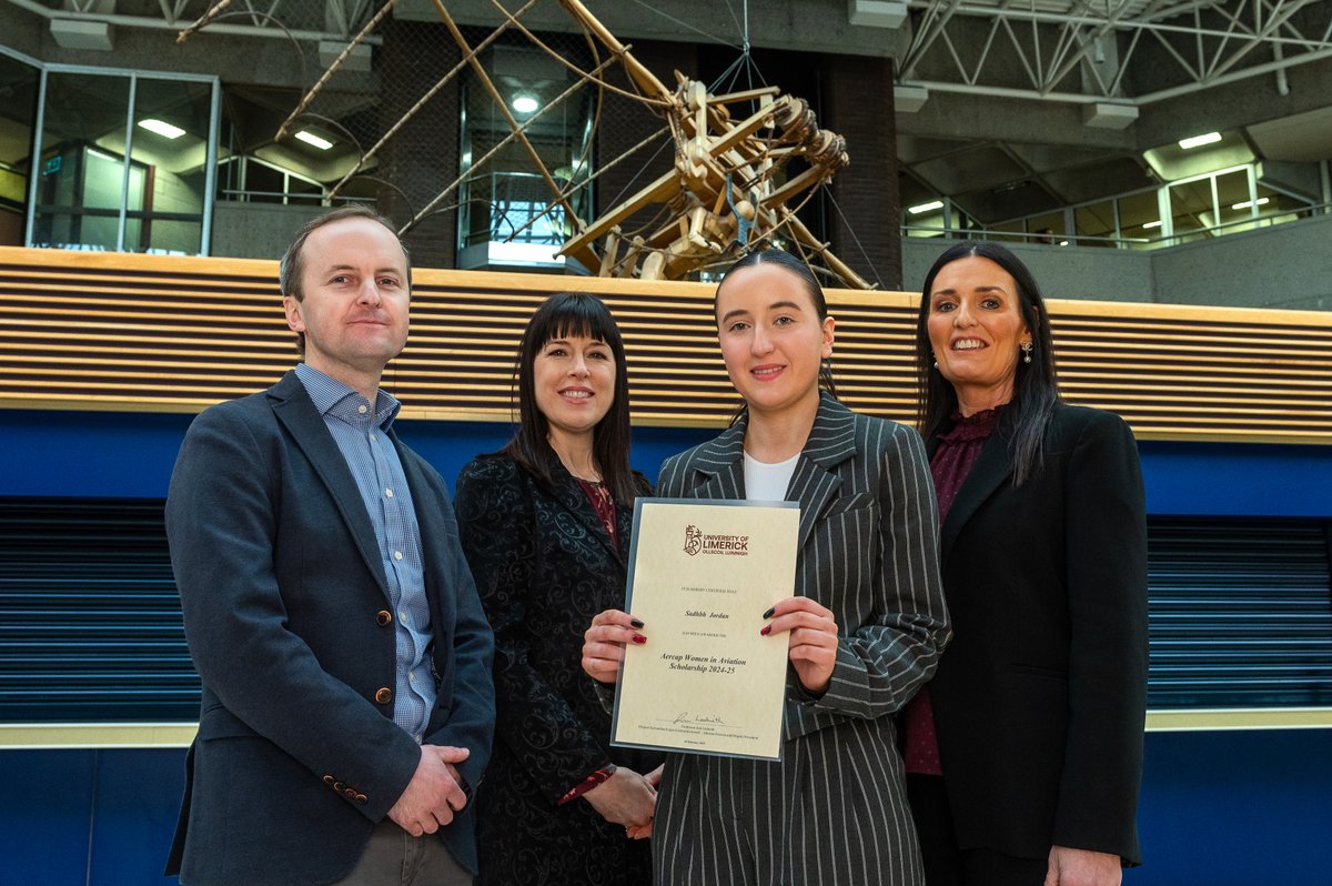 AerCap (@aercapnv) on Twitter photo AerCap and <a href="/UL/">University Of Limerick</a> today announced Aeronautical Engineering student, Sadhbh Jordan, is the recipient of this year’s AerCap Women in Aviation Scholarship. Read press release here: ow.ly/k1eQ50UXB0S Photo: Paul Lehane Photography #WeAreAerCap #NeverStandStill #WomenInAviation AerCap and <a href="/UL/">University Of Limerick</a> today announced Aeronautical Engineering student, Sadhbh Jordan, is the recipient of this year’s AerCap Women in Aviation Scholarship. Read press release here: ow.ly/k1eQ50UXB0S Photo: Paul Lehane Photography #WeAreAerCap #NeverStandStill #WomenInAviation