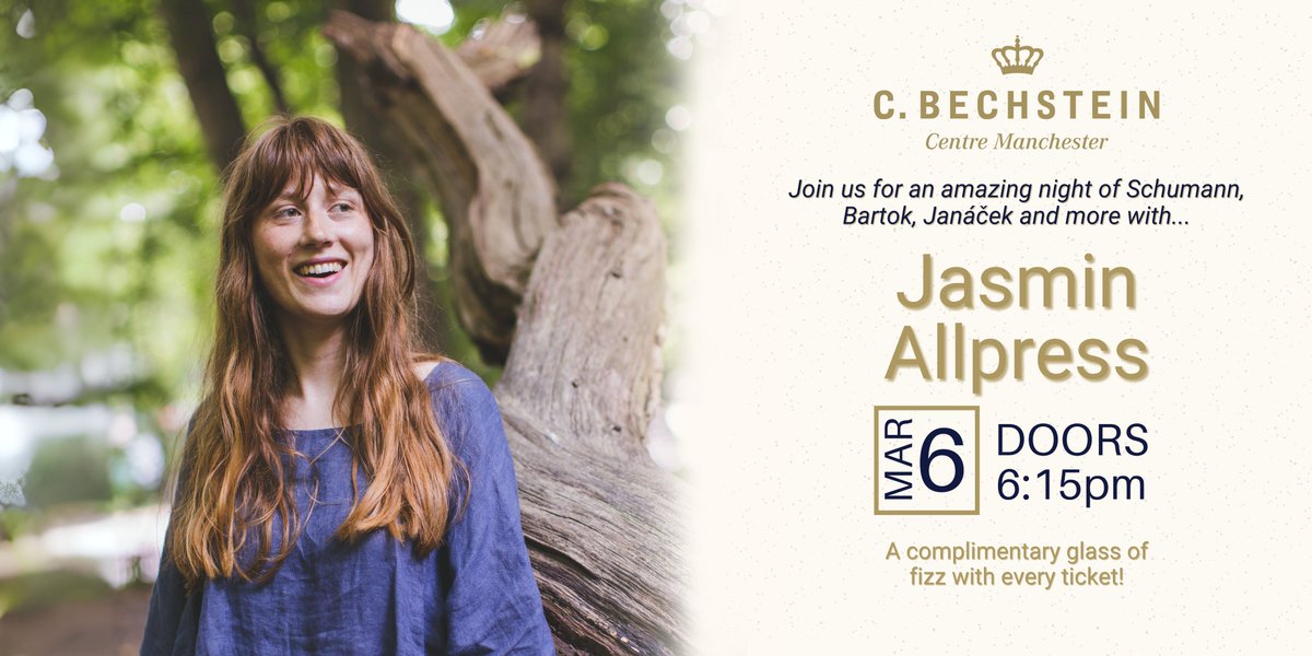 Join us on Thursday the 6th of March for an amazing evening with multi award winning pianist Jasmin Allpress! 🎹
Click here for tickets: bechstein.co.uk/event-details/…