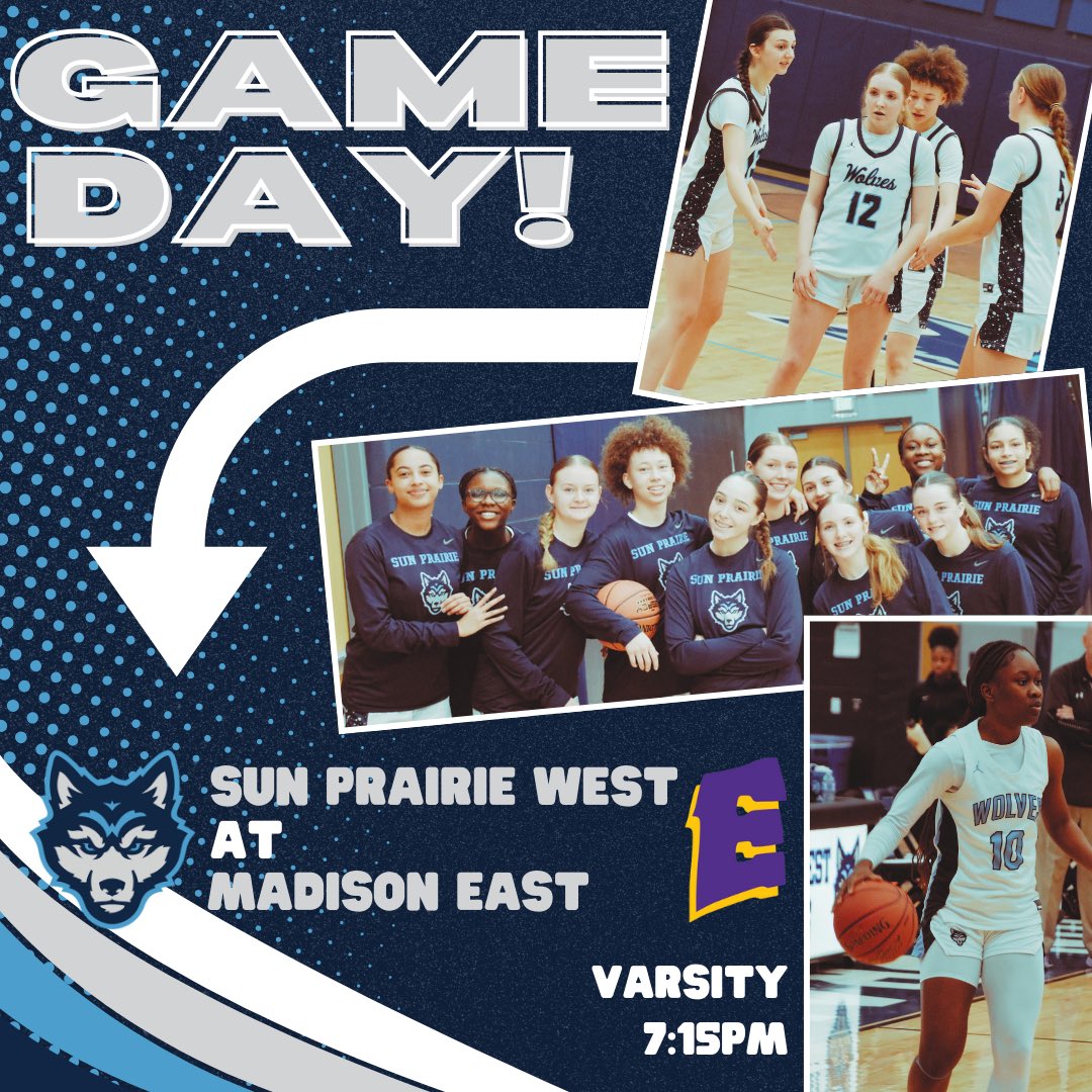 Traveling to Madison East tonight! Come join us to cheer on your Wolves! 

*JV will be playing in Columbus at 6pm*
