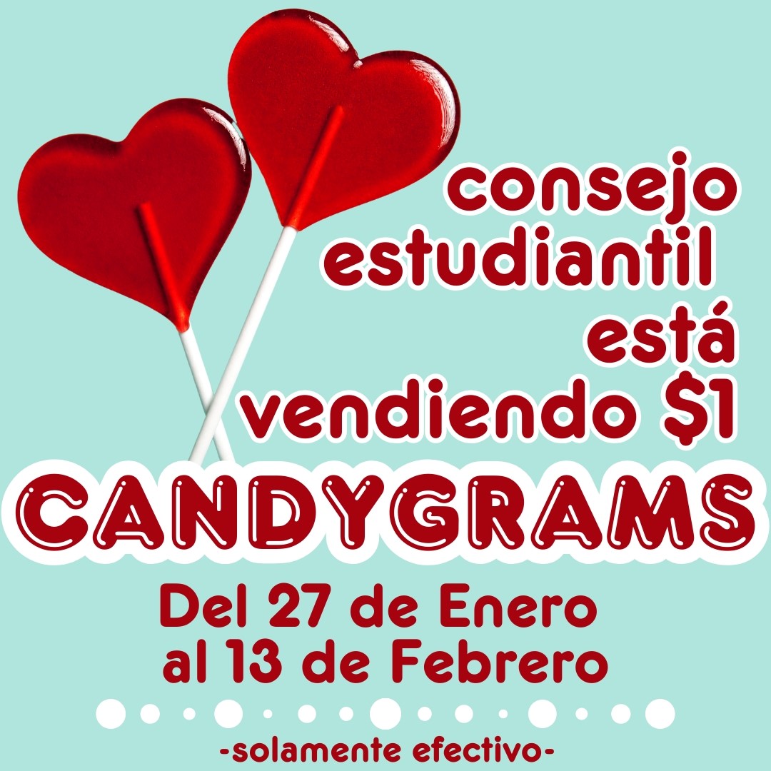 Dolphins, Thurs. Feb. 13 is the last day to buy Candy Grams! For $1 per gram, send a sweet notes to friends, classmates, teachers, &amp; staff! Each Candy Gram bought helps our DSES Student Council raise funds for school equipment. Purchases can be made before school with cash only.