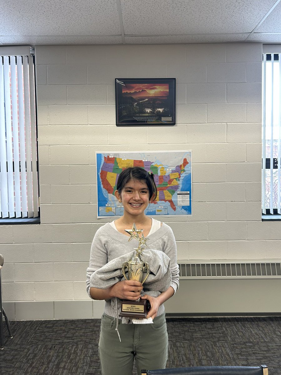WSPSMiddle's tweet image. Congratulations to our Final Five #AmazingShake contenders! Sophia M. is our school winner and is headed to the @ronclarkacademy in March for the Global Amazing Shake Finals! @mrronclark_ @kimbearden