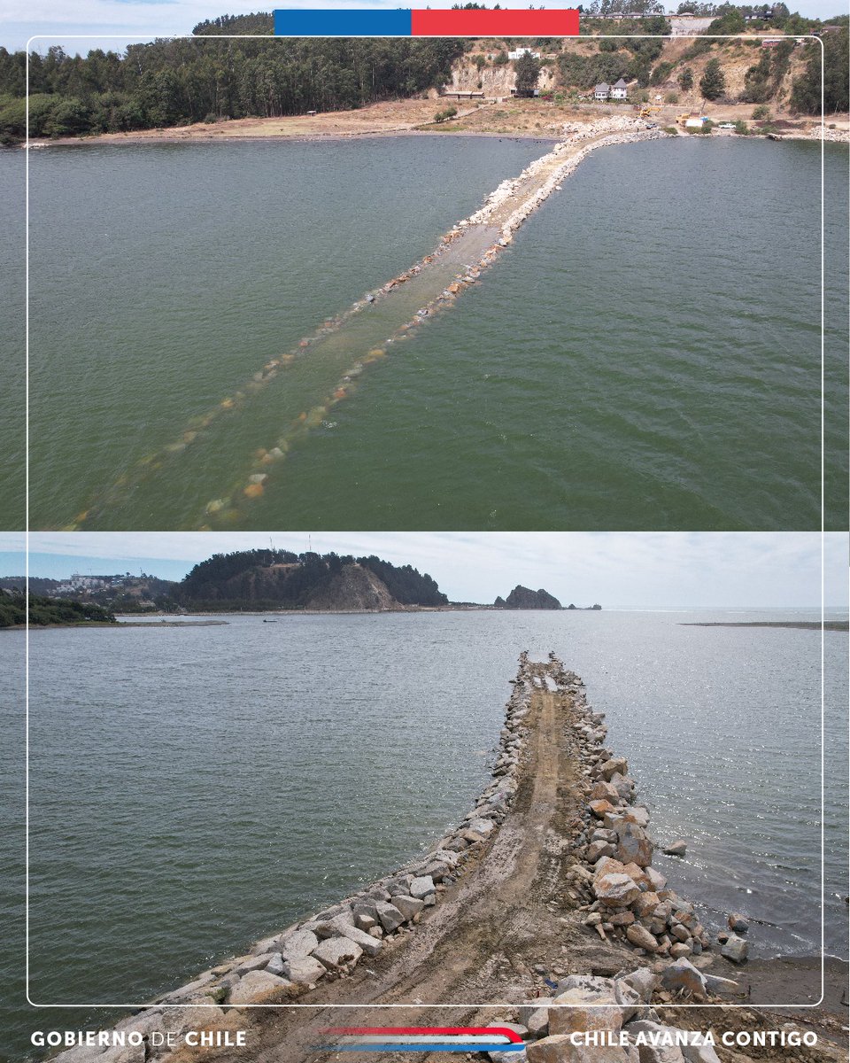 #MOPInforma:🇨🇱 Con un 20% de avance físico avanzan las obras que se construyen para conducir la llegada del Río Maule al Mar, iniciativa que protege la ciudad de Constitución ante eventuales crecidas del caudal. #DOPMOP #Seremimopmaule 🇨🇱🌳