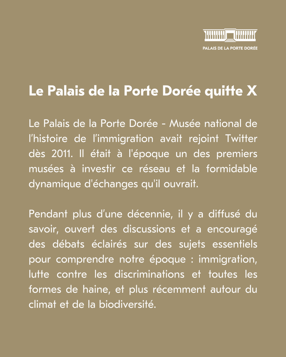 Palais de la Porte Dorée tweet media