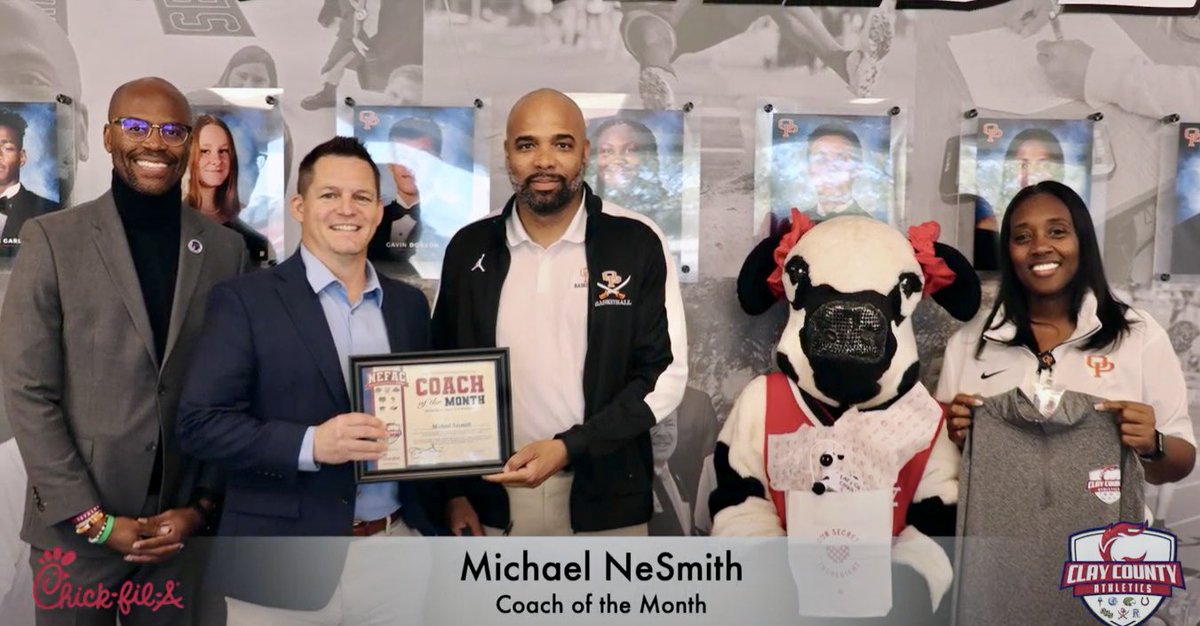 Clay County Athletics (@oneclaysports) on Twitter photo CLAY COUNTY COACH OF THE MONTH: Congratulations to Michael Nesmith from <a href="/OrangePark_GBB/">Orange Park Girls Basketball</a> for being our Chick-fil-A of Middleburg Coach of the Month! Watch his one on one interview HERE: youtu.be/c2u92MbAnpY CLAY COUNTY COACH OF THE MONTH: Congratulations to Michael Nesmith from <a href="/OrangePark_GBB/">Orange Park Girls Basketball</a> for being our Chick-fil-A of Middleburg Coach of the Month! Watch his one on one interview HERE: youtu.be/c2u92MbAnpY