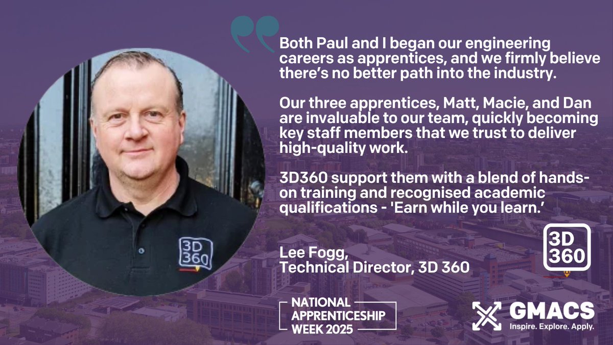 Directors of <a href="/3D360ltd/">3D 360</a>  Paul Bullock and Lee Fogg started their engineers careers as apprentices and understand their importance, both to the learner and the organisation.

Here's what they had to say about apprenticeships 🗣️    

#NAW2025