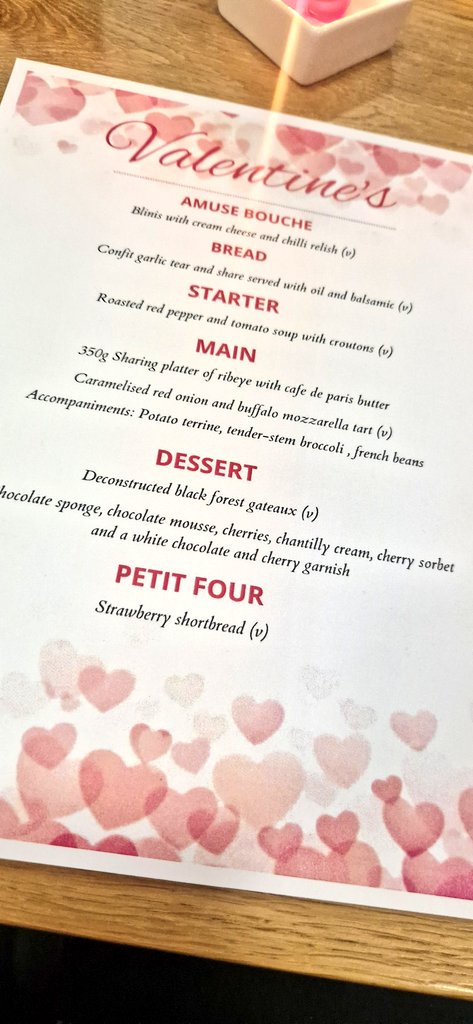 What a delicious menu today ❣️
The food was so tasty I forgot to take photographs! Thank you to our FoH students and Chefs..  another outstanding lunch 👌🏼 😋 
<a href="/SLCek/">South Lanarkshire College</a> <a href="/DevennyClaire/">Claire Devenny</a>