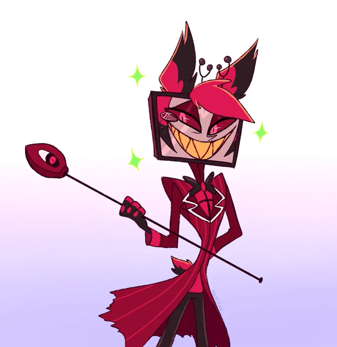 I drew this against my will I SWEAR ! #VoxbinHotel #HazbinHotelAlastor
