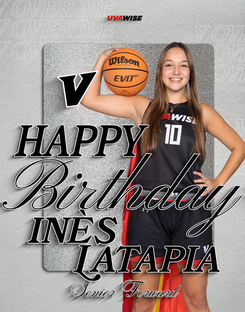 UVA WISE BASKETBALL (@uvawisewbb) on Twitter photo Wishing the happiest birthday to our senior <a href="/ines_ltp/">Inés Latapia</a> ! Have the best day! 🎈🥳
#VoverMe Wishing the happiest birthday to our senior <a href="/ines_ltp/">Inés Latapia</a> ! Have the best day! 🎈🥳
#VoverMe