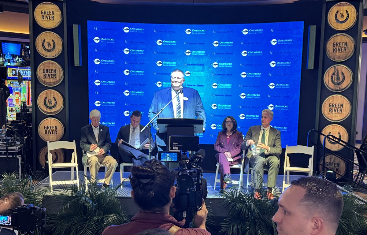 MSSGOV (@mssgov) on Twitter photo We joined <a href="/ChurchillDowns/">Churchill Downs</a> & CEO Bill Carstanjen yesterday to celebrate the opening of Owensboro Racing & Gaming, a stunning historical racing and entertainment facility.
Thanks to Sen. Gary Boswell, Rep. <a href="/MilesForKY/">Suzanne Miles</a>, & Ky Racing & Gaming Board Chair Jon Rabinowitz for joining! We joined <a href="/ChurchillDowns/">Churchill Downs</a> & CEO Bill Carstanjen yesterday to celebrate the opening of Owensboro Racing & Gaming, a stunning historical racing and entertainment facility.
Thanks to Sen. Gary Boswell, Rep. <a href="/MilesForKY/">Suzanne Miles</a>, & Ky Racing & Gaming Board Chair Jon Rabinowitz for joining!