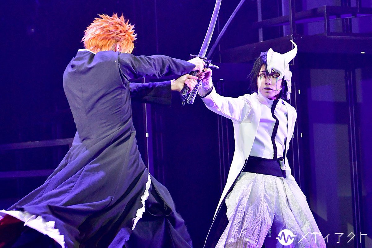 mediact_info's tweet photo. 【ゲネプロレポート】
「ROCK MUSICAL BLEACH｣～Arrancar the Final　ゲネプロレポート

https://t.co/tcBRsi98MO
記事内に掲載できなかった���真は最後にまとめて掲載しております。
様々なシーンの写真があるのでぜひご覧ください。

#RMBLEACH #木原瑠生 #佐當友莉亜 #チャンヘ #佐藤永典 #山﨑晶吾 #中野美優 #根本正勝 #平川和宏 #山口馬木也 #齋藤千夏 #山本一慶 #宇野結也 #大友海 #松岡拳紀介 #美麗 #岡本悠紀 #川﨑優作 #田野優花 #百名ヒロキ #唐橋充 #護あさな #秋沢健太朗 #藤田浩太朗 #井澤勇貴