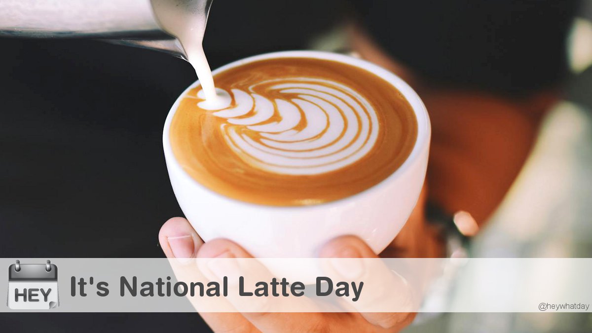 It's National Latte Day! 
#NationalLatteDay #LatteDay #Latte