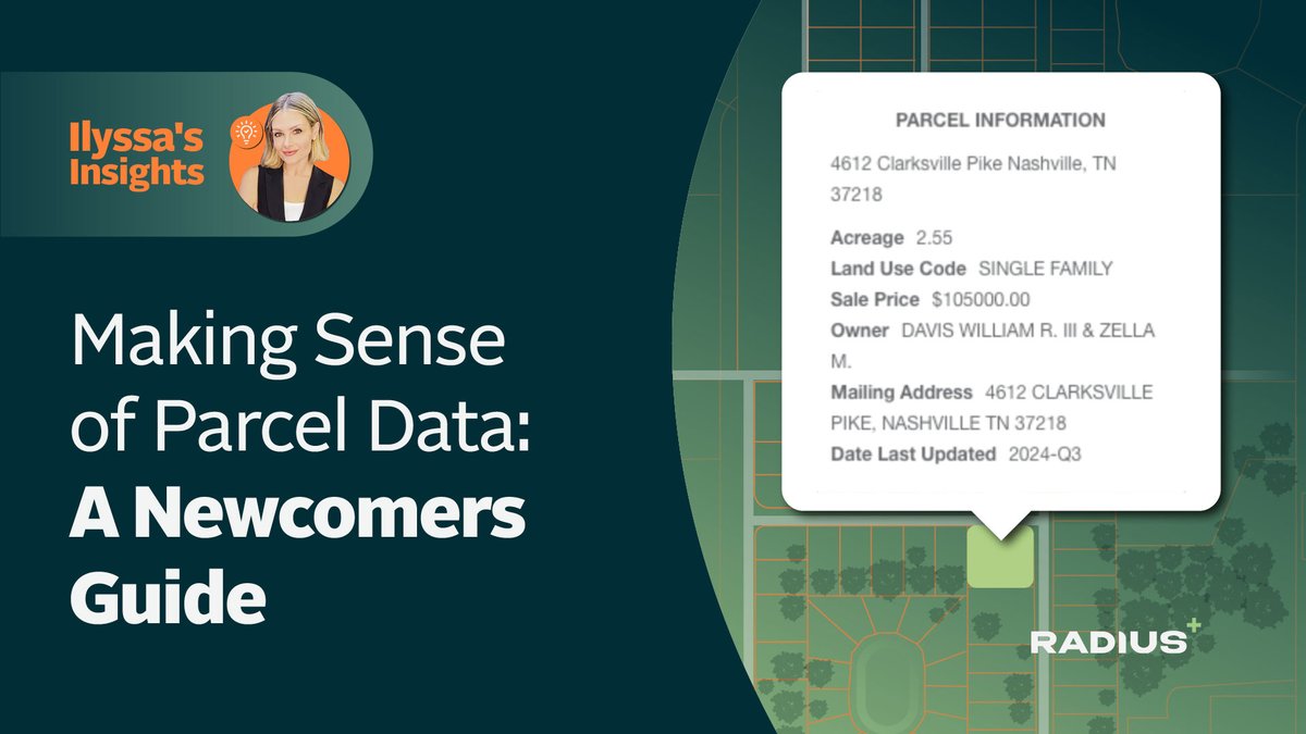 Understanding market trends is crucial, but what about the specifics of each property? The new Parcel Data feature on Radius+ helps you assess opportunities with confidence.

Explore Parcel Data 👉 urt.io/msopd

#selfstorage