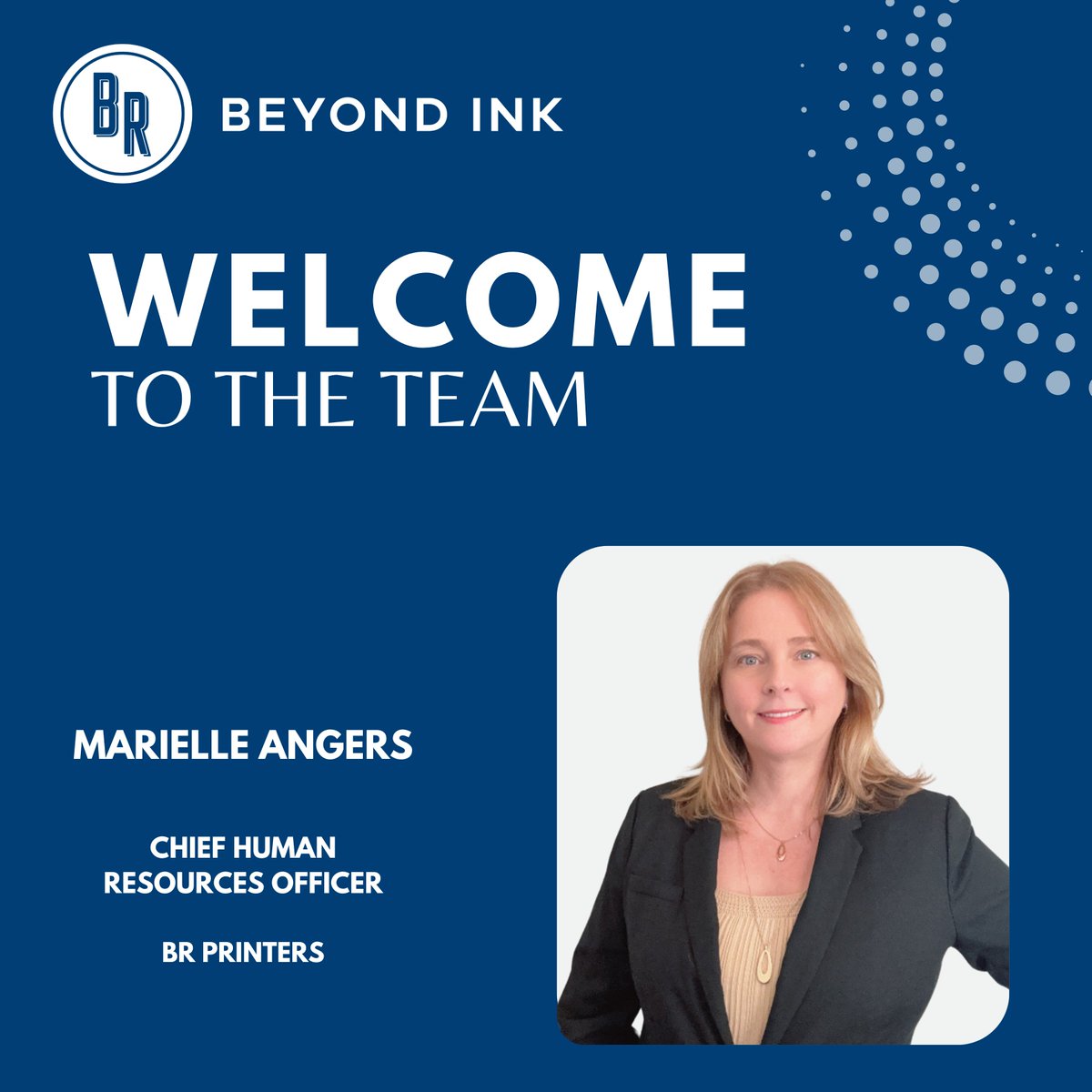 BR__Printers's tweet photo. BR Printers, a leading US provider of innovative print, marketing, and supply chain solutions, announces that it has appointed Marielle Angers as Chief Human Resources Officer, effective immediately.

Welcome to the team, Marielle! https://t.co/lubYK3qSul