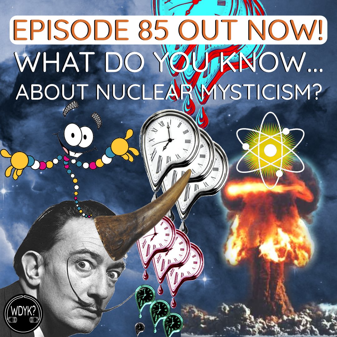 WDYK_Podcast's tweet photo. To no one's surprise, Salvador Dali was full of quantum quackery
:
Episode 85 is out now wherever you listen to podcasts and on YouTube!
:
#wdyk #podcast #newepisode #spotifypodcast #history #nuclearmysticism #nuclear #mysticism #quantummysticism #newage #dali #salvadordali https://t.co/wHkT2LsOhm