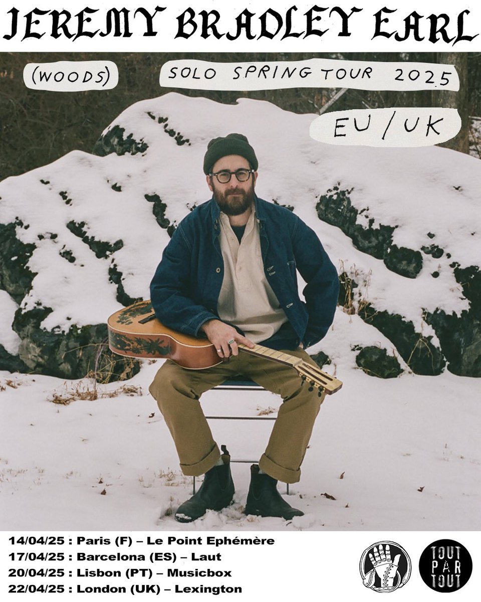 Heading over to Europe this April. Shows in Paris, Barcelona, Lisbon and London. Tickets on sale now toutpartout.be/artist/jeremy-…