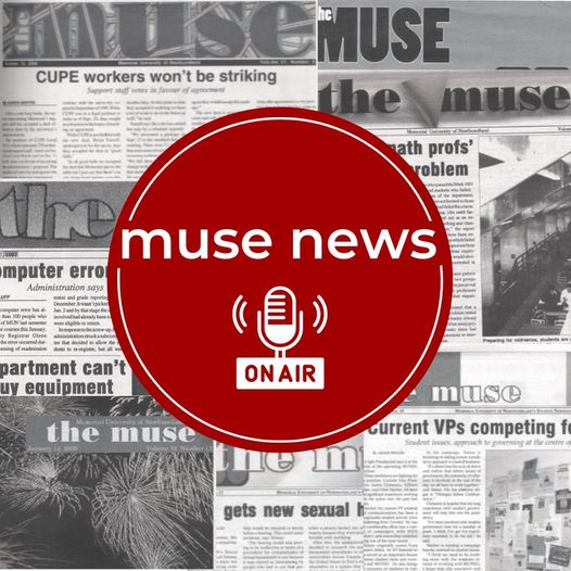 Don't miss #MuseNews at noon! #JohnHarris w/ #FundMUN - a campus coalition of students and labour union officials fighting for accountability &amp; transparency at @memorialuniversity. Listen online at chmr.ca 
@munsu35 @memorial_hss @memorialreslife <a href="/themusenl/">The Muse</a>