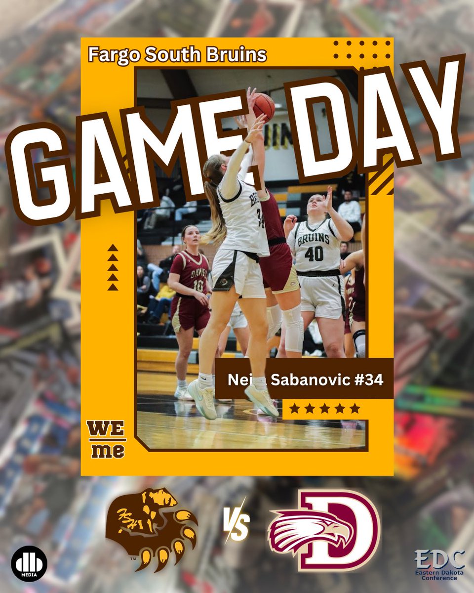 Fargo South GBB (@south_gbb) on Twitter photo 🏀BRUIN GAMEDAY🏀
🆚 <a href="/DaviesGbb/">Davies GBB</a>
📍 Fargo Davies High School
⌚️ C: 4:15 PM || V: 5:45 PM
#we/me #gobruins🐻🏀 🏀BRUIN GAMEDAY🏀
🆚 <a href="/DaviesGbb/">Davies GBB</a>
📍 Fargo Davies High School
⌚️ C: 4:15 PM || V: 5:45 PM
#we/me #gobruins🐻🏀