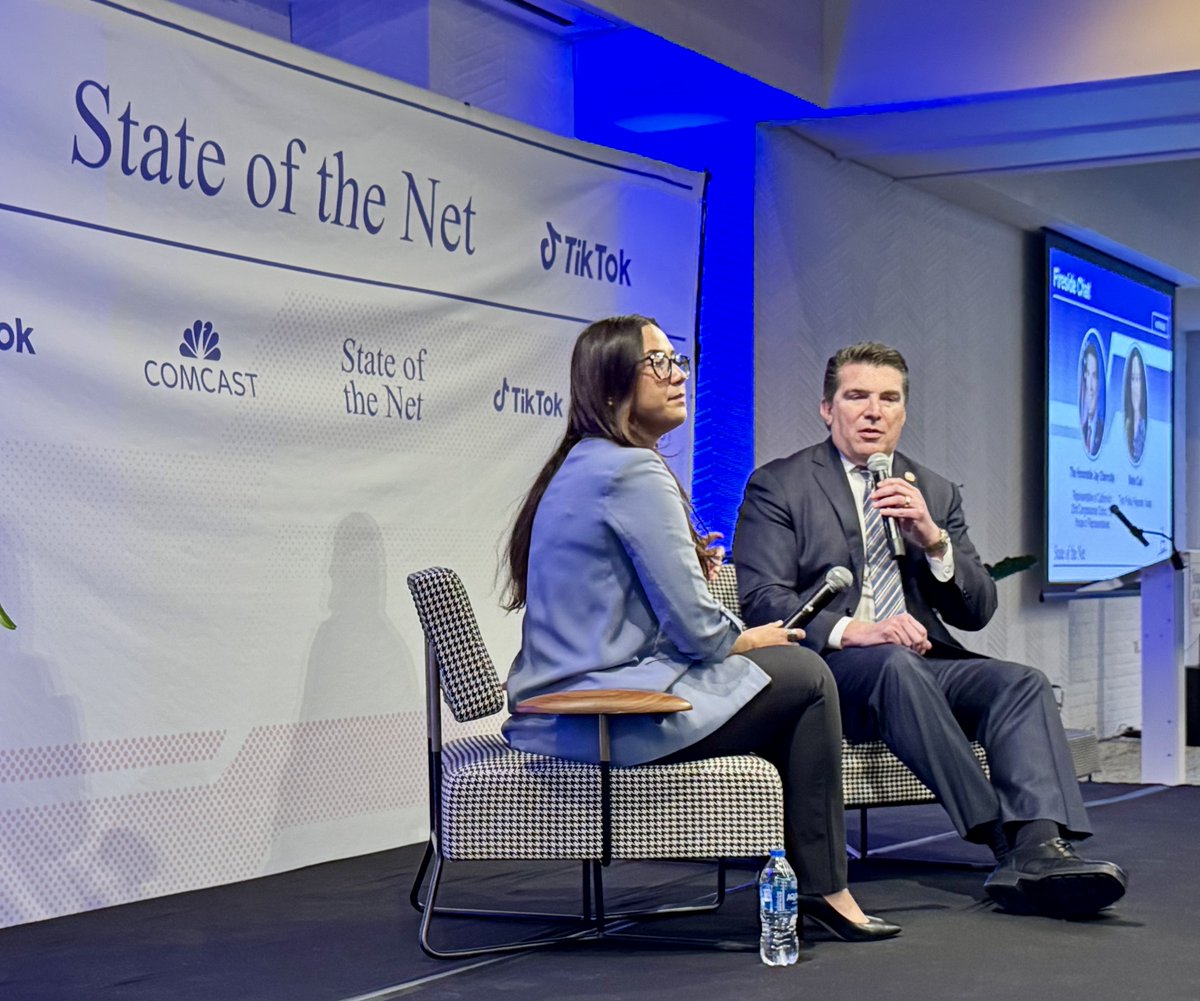 Jumping into #opensource #AI and #regulatory appetites at #sotn2025 with <a href="/m_ccuri/">Maria Curi</a> and <a href="/JayObernolte/">Rep. Jay Obernolte</a> - light touch allows #industry to manage #risk with sector specific #oversight or #sectorial #regulation