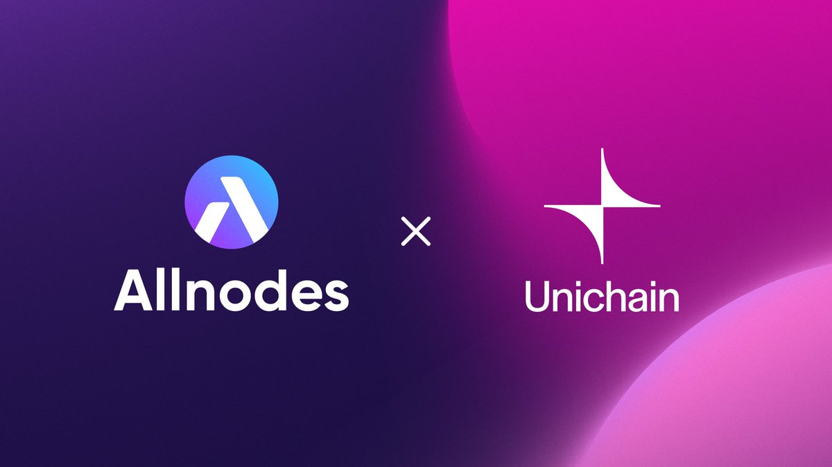 We are excited to share that #Allnodes is live on <a href="/unichain/">Unichain</a>, providing free &amp; reliable #RPC endpoints to their growing community on our #PublicNode platform.
Here's to building together! 🤝🏻

🪄Magic here: unichain.publicnode.com