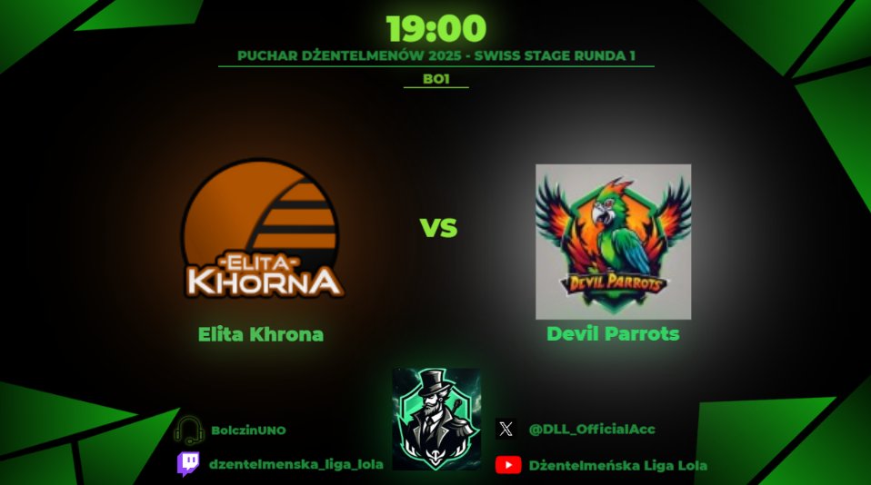 2 dzień Pucharu i chyba najbardziej wyczekiwany mecz czyli Elita Khorna vs Devil Parrots. DVP na ten moment bez straty mapy w 2 lidze, jak natomiast poradzą sobie na mistrzów? Czy dostaniemy niespodziankę czy jednak EK szybko "odprawią młodziaków" Przekonamy się tego już o 19:00