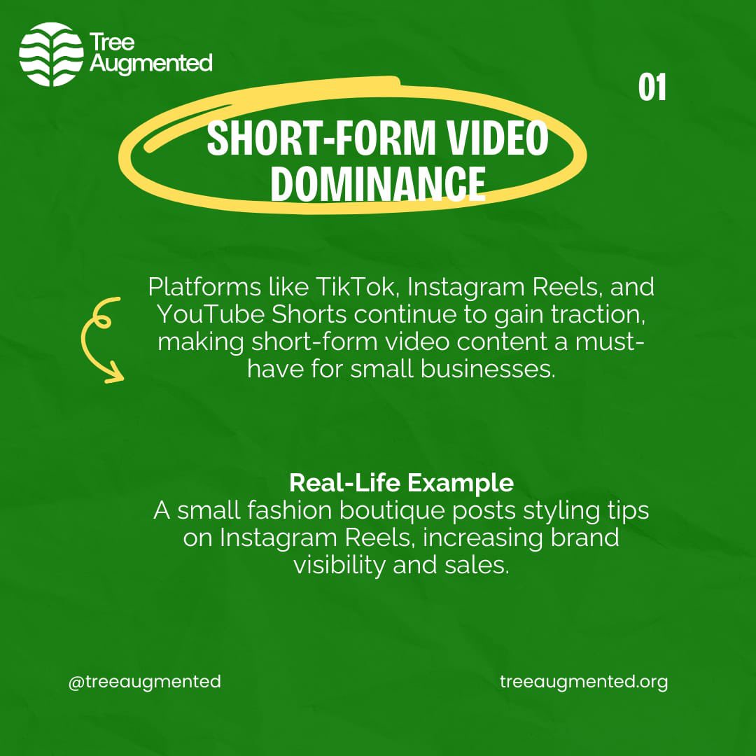 treeaugmented's tweet photo. Digital Marketing Trends in 2025 and what businesses need to know!!!!!!

#Marketing #BusinessGrowth #business #treeaugmented #DigitalMarketing https://t.co/aroAzfbSWI