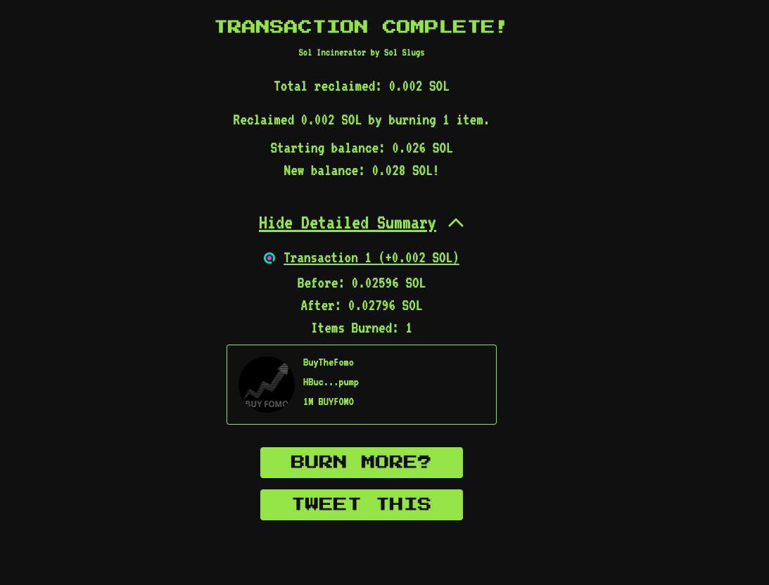 solanaangel_'s tweet photo. Burning coins at 200k $BUYFOMO https://t.co/swxFlFl7HV