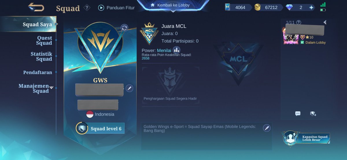 Ada yg mau join squad gk??