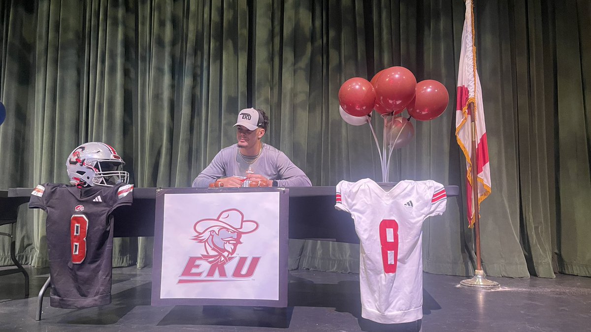 Viking (@cherubimwarrior) on Twitter photo You know your kid is on the right track when the first legal contract he signs as an adult is a full ride scholarship at Eastern Kentucky University
<a href="/prestonswope8/">preston swope</a>
<a href="/coach_chief/">Chad Chieffalo</a>
<a href="/Coach_2CAP/">Tommy Caporale</a>
<a href="/CoachDerekDay/">Derek Day</a>
<a href="/Coach__Jake/">Jake Johnson</a>
<a href="/EKUWWells/">Walt Wells</a>
<a href="/EKUFootball/">EKU Football</a> You know your kid is on the right track when the first legal contract he signs as an adult is a full ride scholarship at Eastern Kentucky University
<a href="/prestonswope8/">preston swope</a>
<a href="/coach_chief/">Chad Chieffalo</a>
<a href="/Coach_2CAP/">Tommy Caporale</a>
<a href="/CoachDerekDay/">Derek Day</a>
<a href="/Coach__Jake/">Jake Johnson</a>
<a href="/EKUWWells/">Walt Wells</a>
<a href="/EKUFootball/">EKU Football</a>